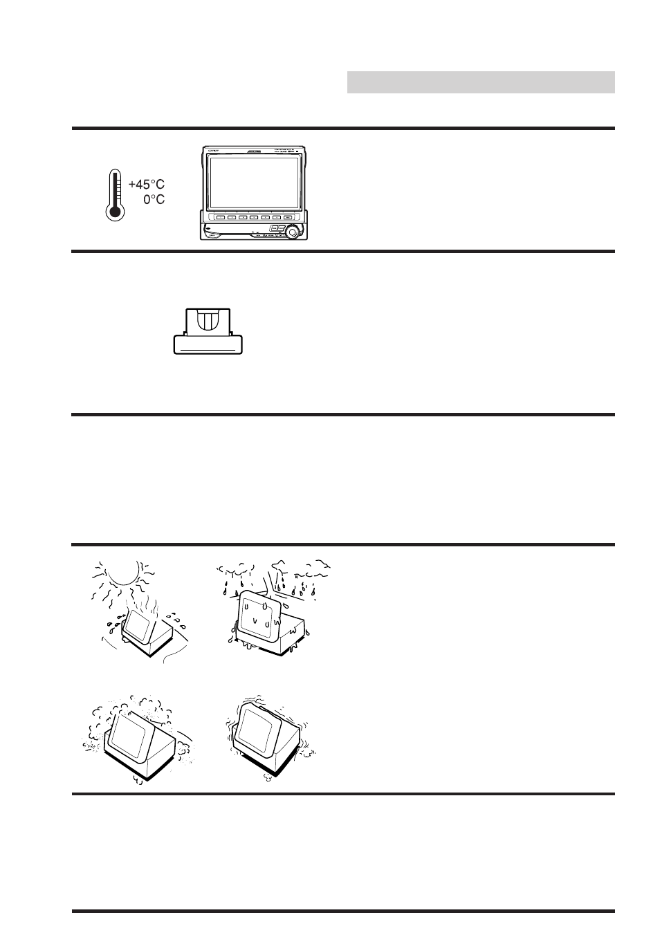 Precautions, Temperature, Fuse replacement | Maintenance, Installation location | Alpine 68P21523Y62-B User Manual | Page 12 / 239
