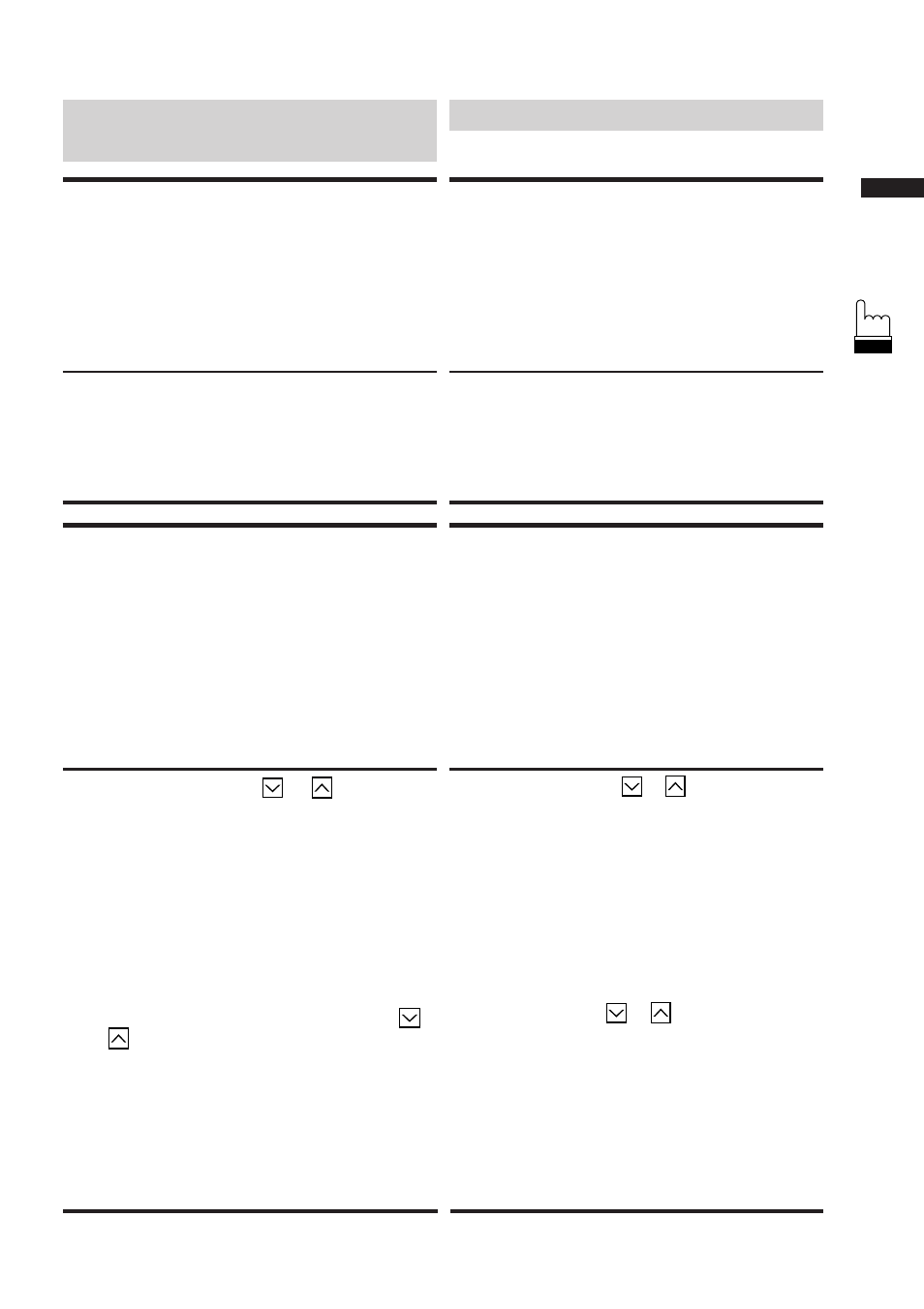 Operación básica, Fonctionnement de base, Selección del ángulo de apertura del monitor | Ajuste del ángulo de visión del monitor, Sélection de l'angle d'ouverture du moniteur, Réglage de l'angle de vision du moniteur | Alpine 68P21523Y62-B User Manual | Page 27 / 239