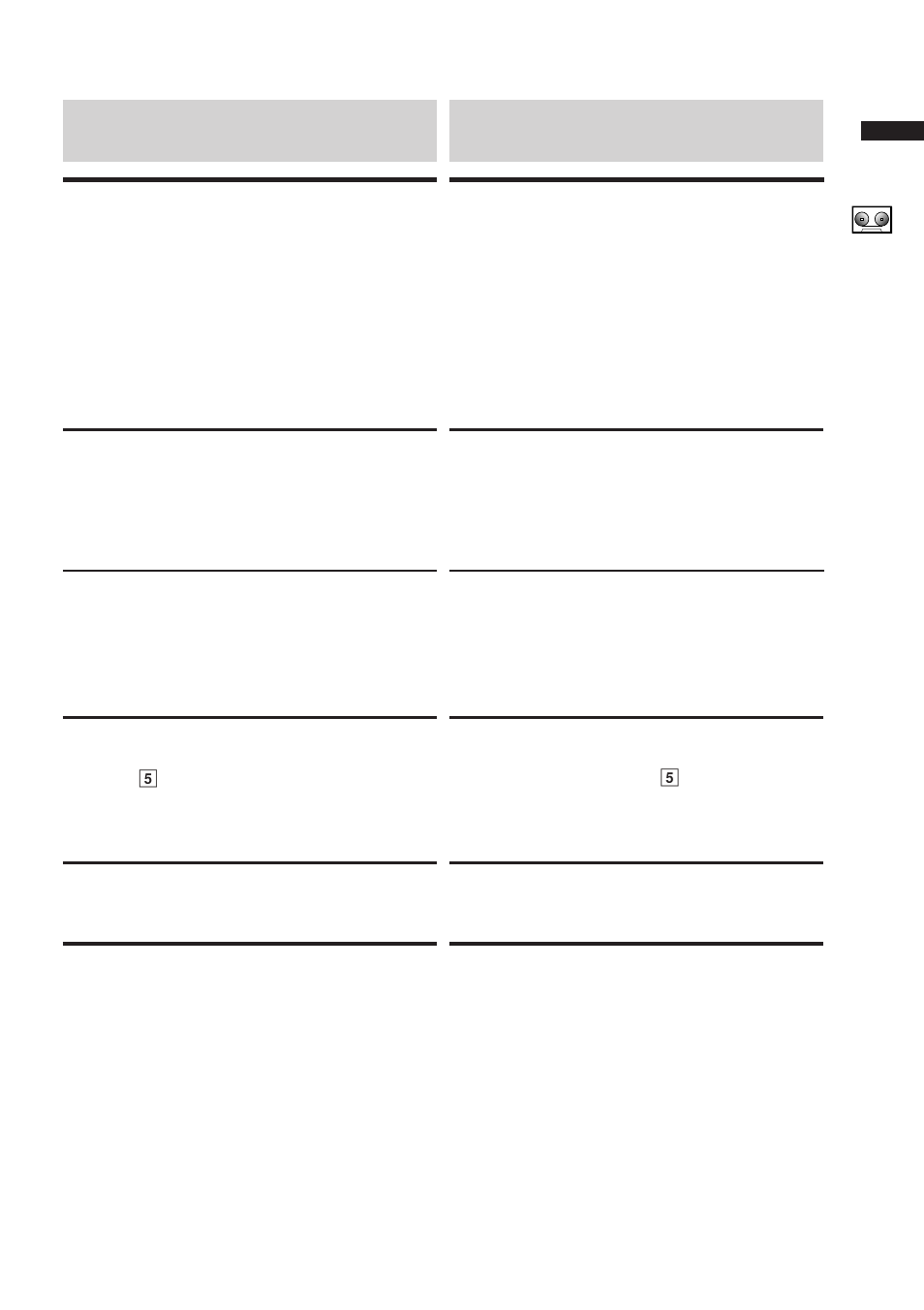 Contrôle du lecteur de cassette, Control de la platina de cassettes | Alpine 68P21523Y62-B User Manual | Page 77 / 239