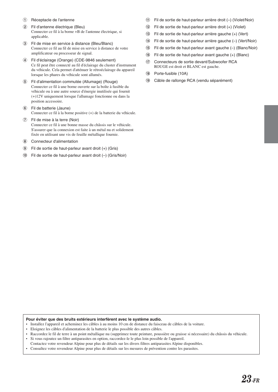 Alpine CDE-9846 User Manual | Page 48 / 72