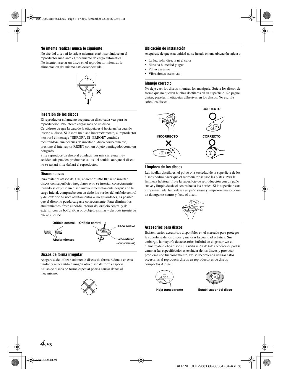 Alpine CDE-9881 User Manual | Page 64 / 88