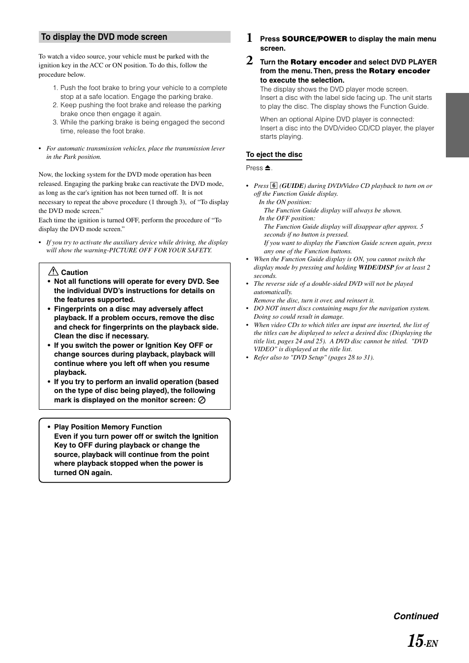 Alpine MOBILE MULTIMEDIA STATION IVA-D900 User Manual | Page 17 / 79