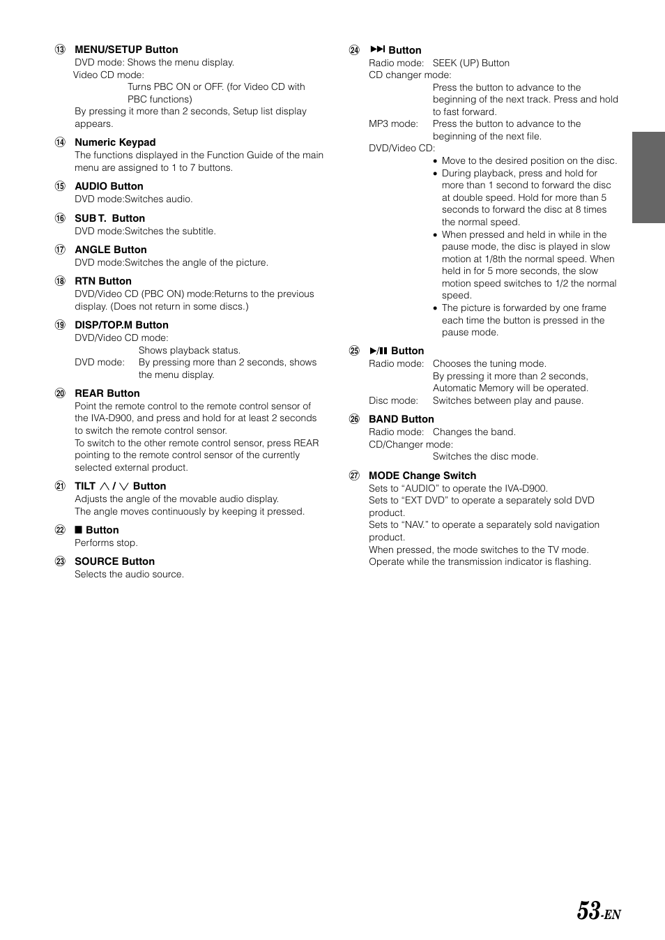 Alpine MOBILE MULTIMEDIA STATION IVA-D900 User Manual | Page 55 / 79