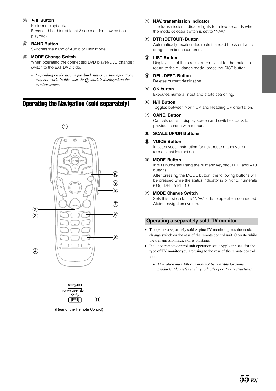 Operating the navigation (sold separately) | Alpine MOBILE MULTIMEDIA STATION IVA-D900 User Manual | Page 57 / 79