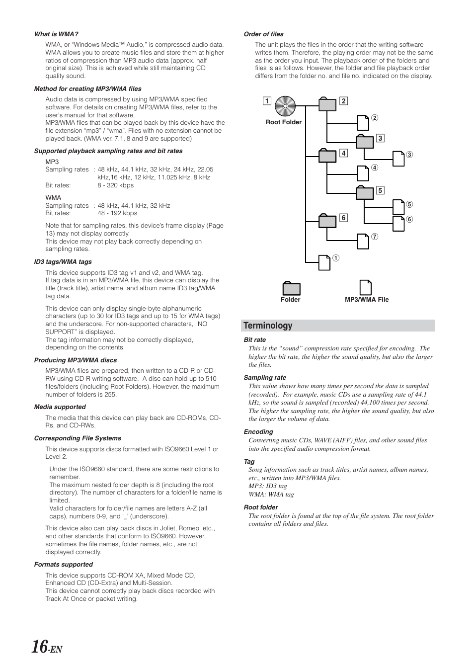 Terminology | Alpine CDA-9855R User Manual | Page 17 / 49