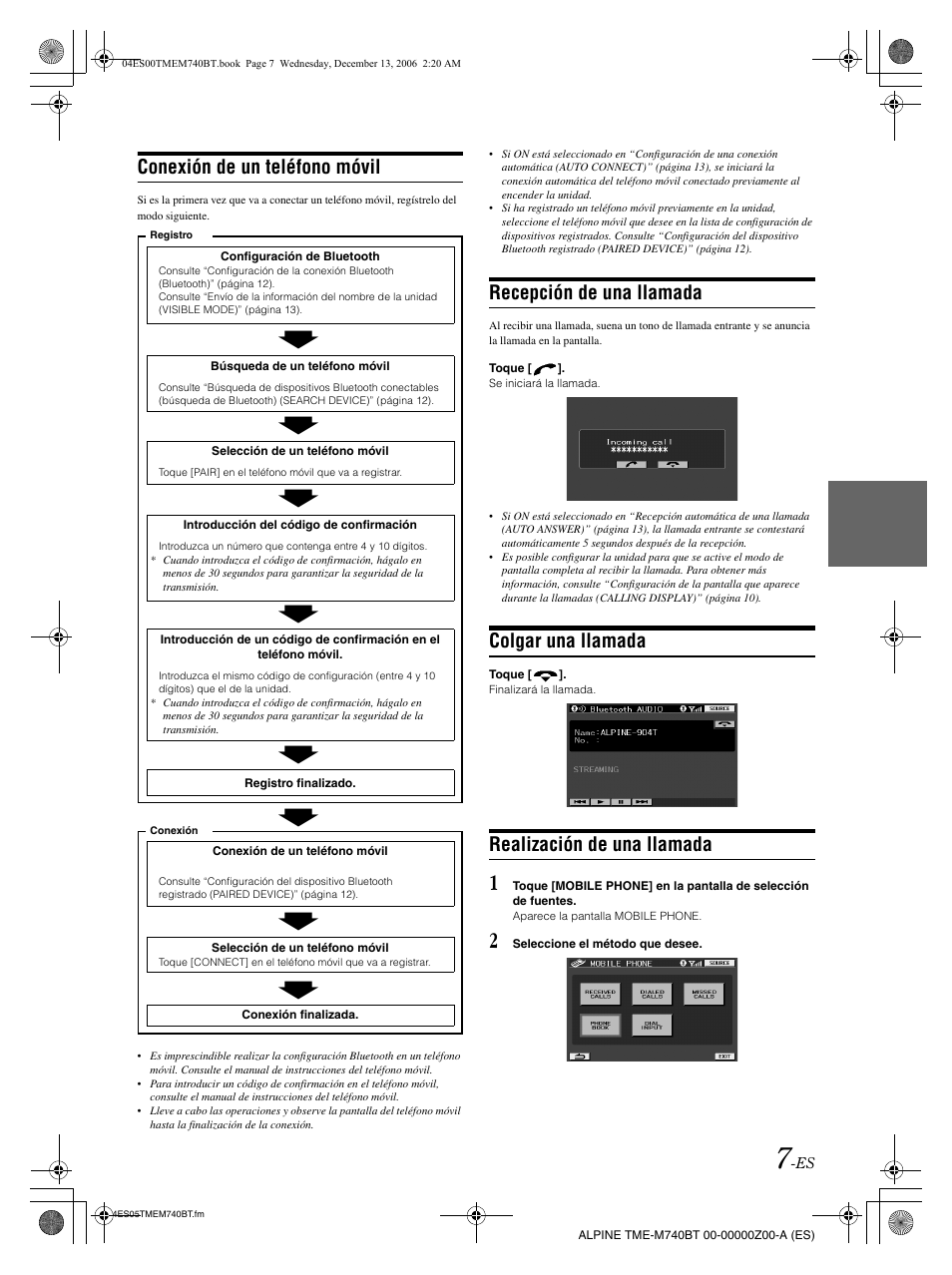 Alpine TME-M740BT User Manual | Page 49 / 64