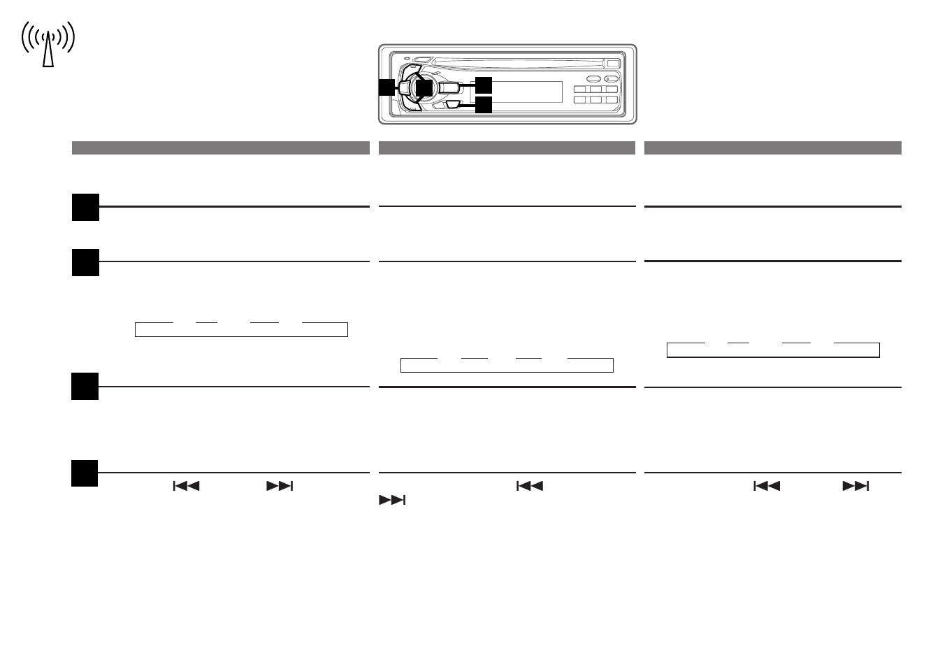 Manual tuning accord manuel sintonía manual | Alpine FM/AM COMPACT DISC RECEIVER CDA-7839 User Manual | Page 24 / 72