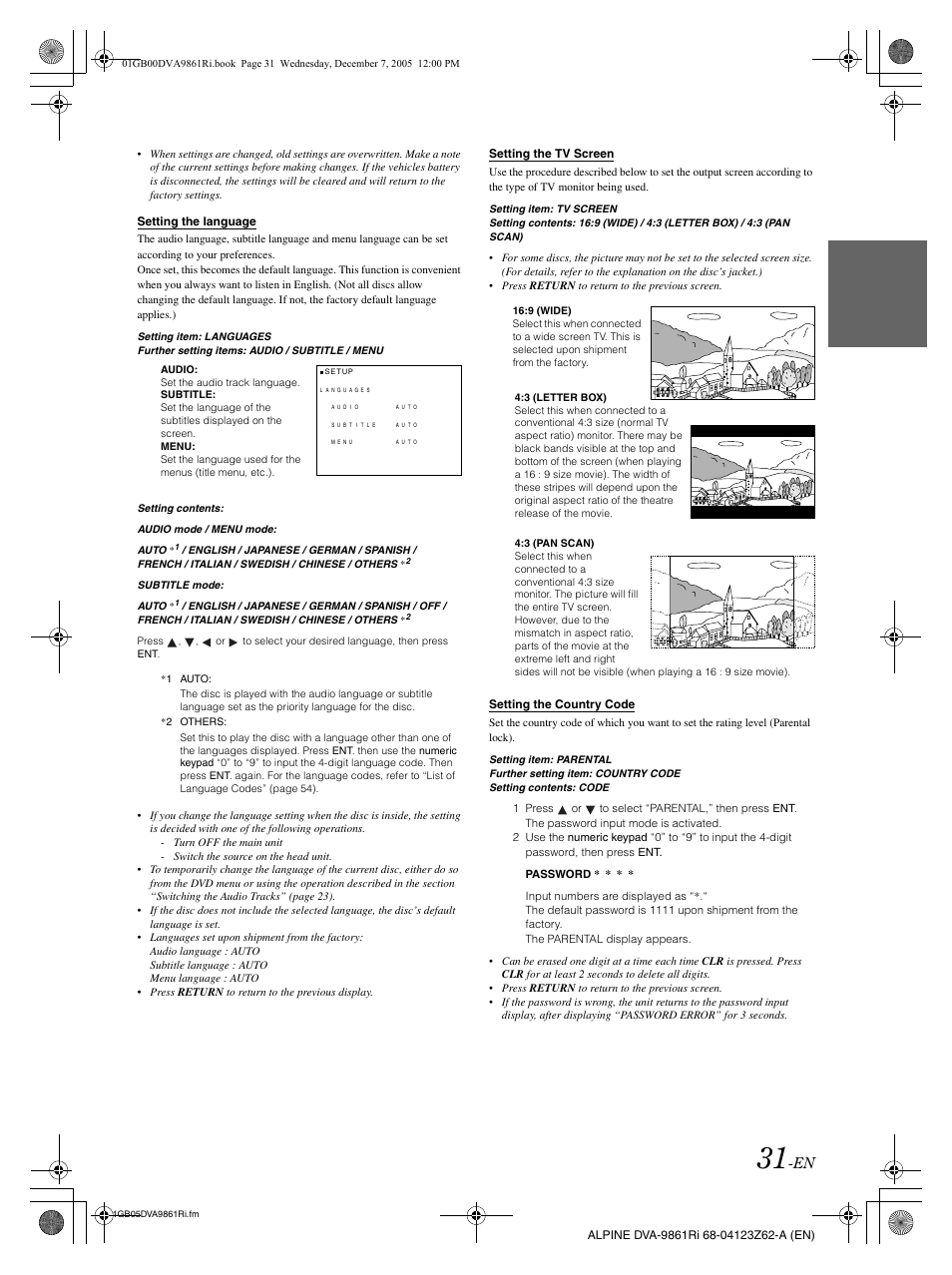 Alpine DVA-9861Ri User Manual | Page 32 / 76