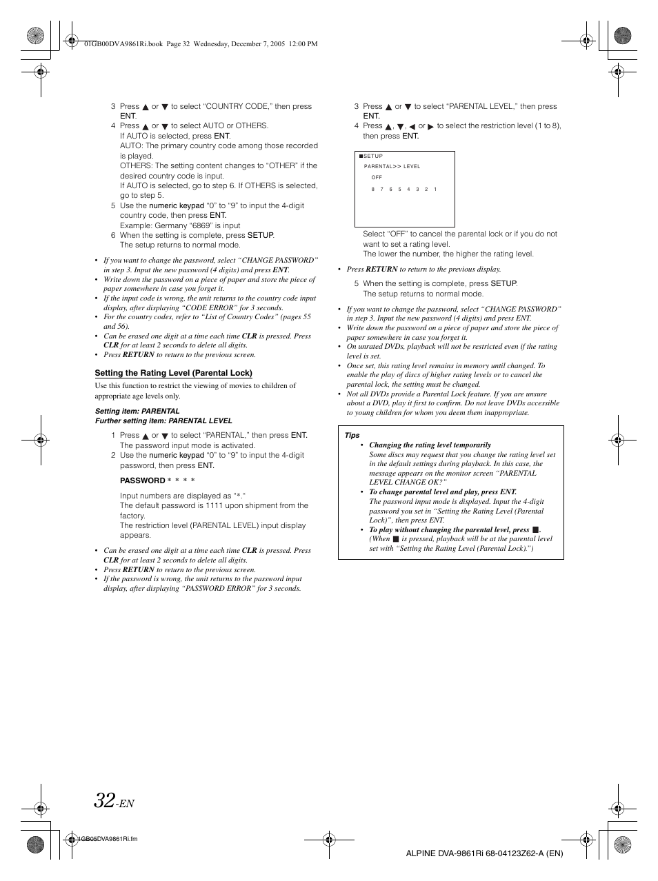Alpine DVA-9861Ri User Manual | Page 33 / 76