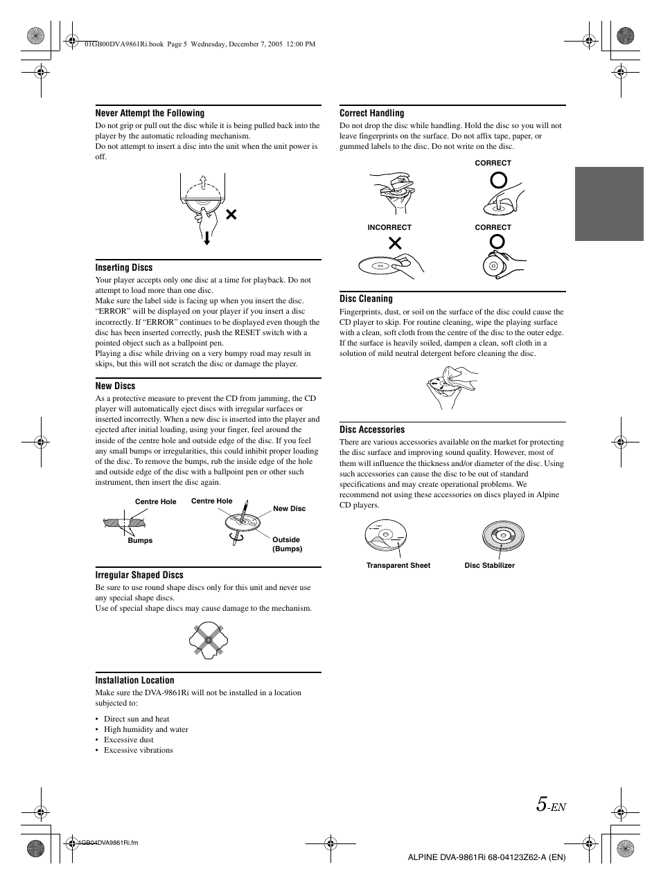 Alpine DVA-9861Ri User Manual | Page 6 / 76