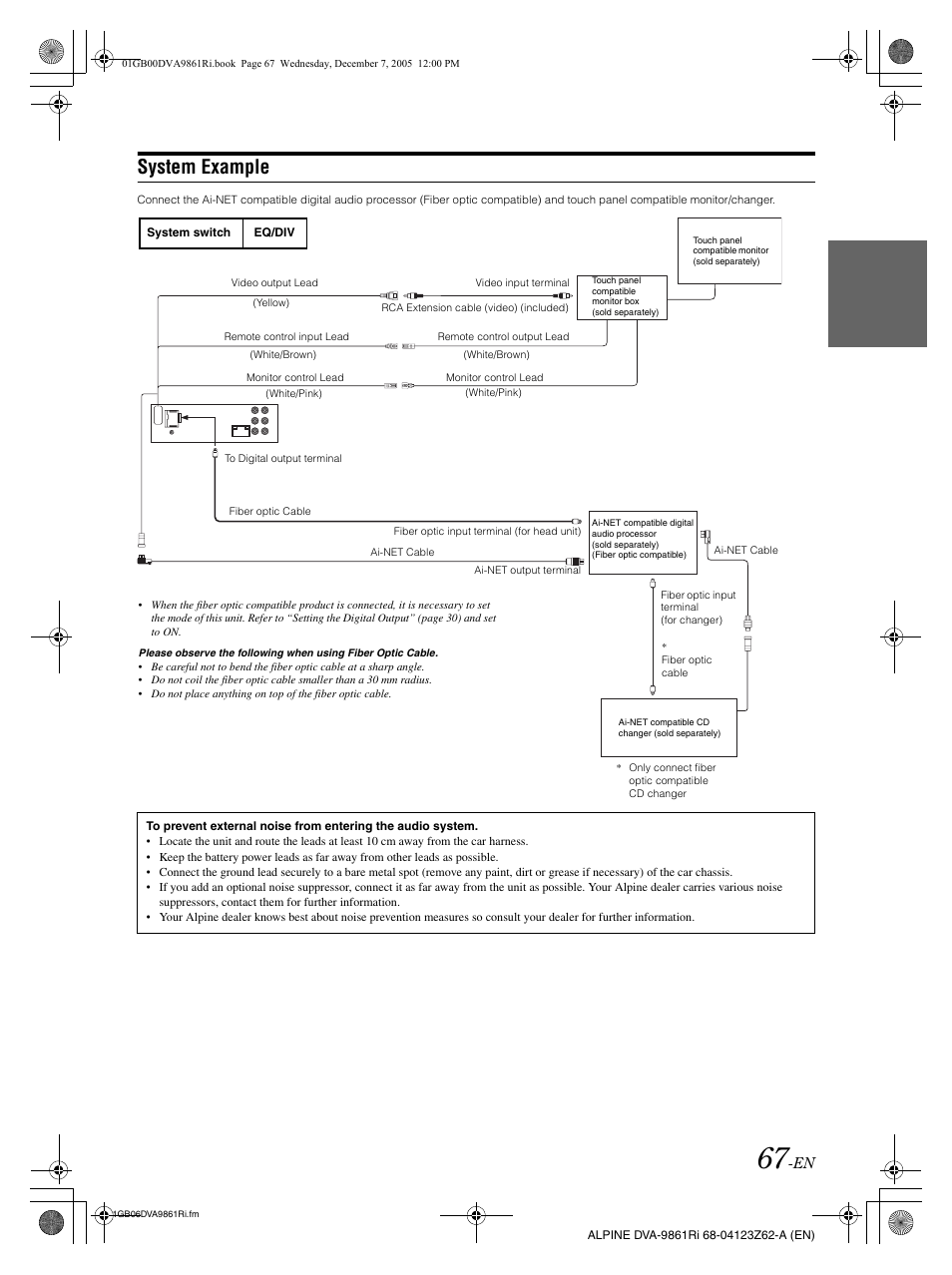 System example | Alpine DVA-9861Ri User Manual | Page 68 / 76