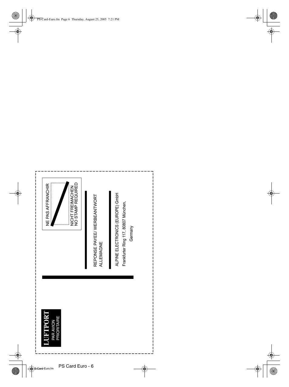 Ps card euro - 6 | Alpine DVA-9861Ri User Manual | Page 76 / 76