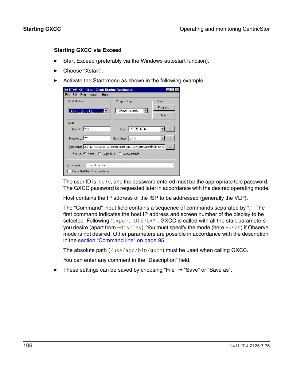 FUJITSU CentricStor V3.1D User Manual | Page 106 / 640