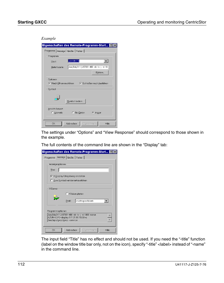 FUJITSU CentricStor V3.1D User Manual | Page 112 / 640