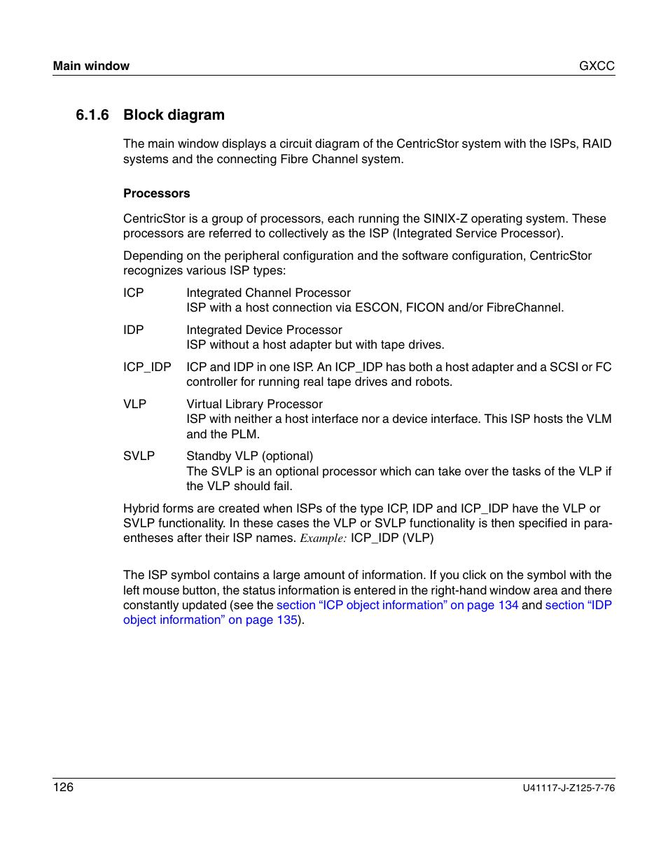 Block diagram, 6 block diagram | FUJITSU CentricStor V3.1D User Manual | Page 126 / 640