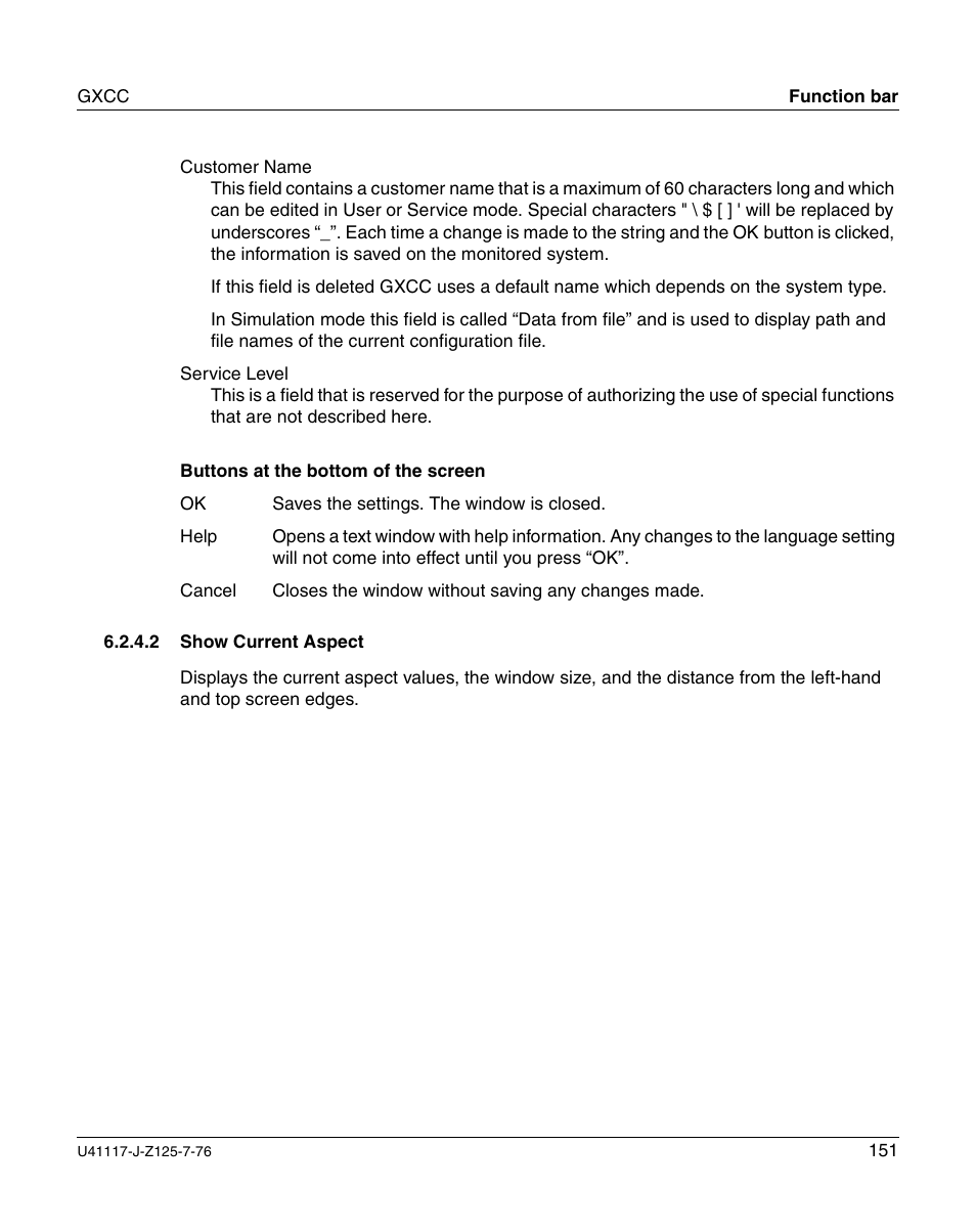 Show current aspect | FUJITSU CentricStor V3.1D User Manual | Page 151 / 640