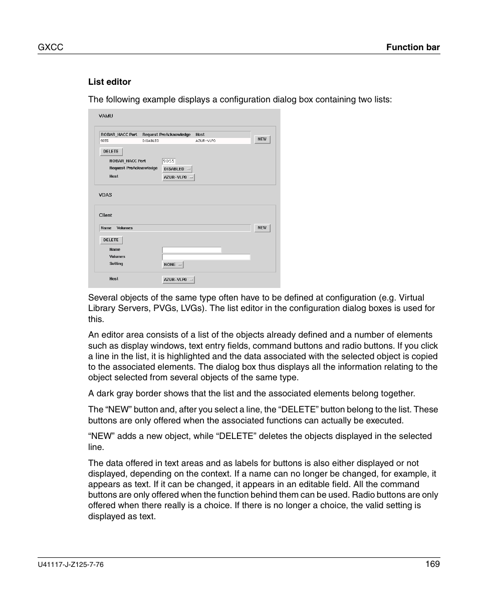 FUJITSU CentricStor V3.1D User Manual | Page 169 / 640