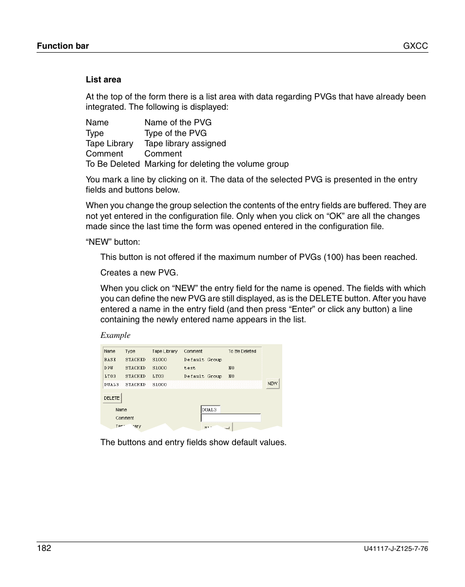 FUJITSU CentricStor V3.1D User Manual | Page 182 / 640