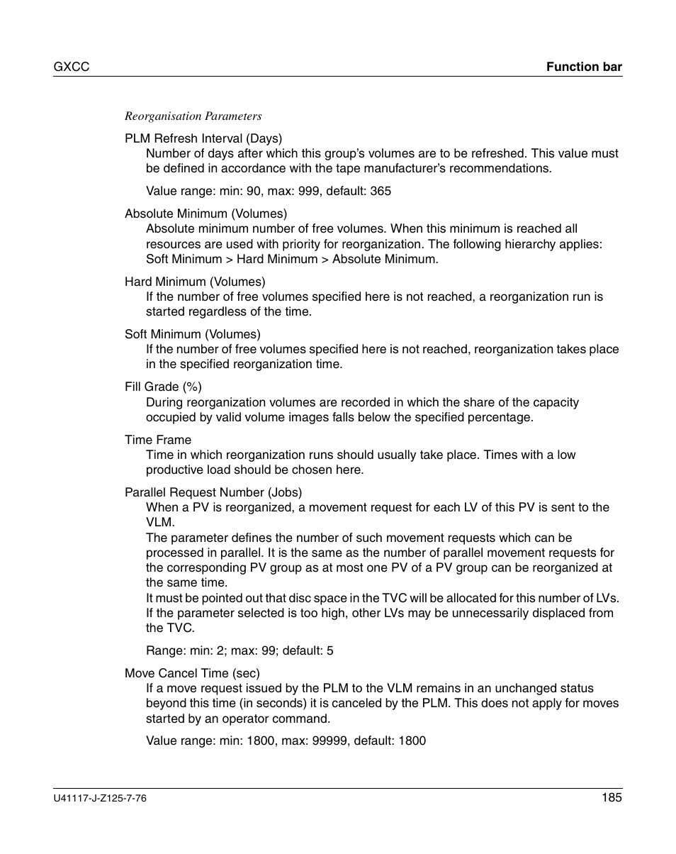 FUJITSU CentricStor V3.1D User Manual | Page 185 / 640