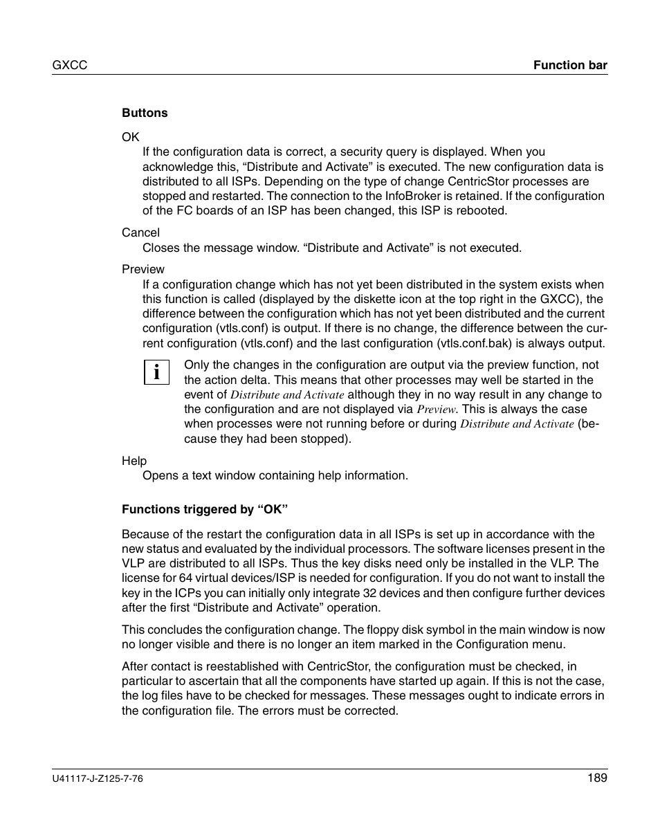 FUJITSU CentricStor V3.1D User Manual | Page 189 / 640