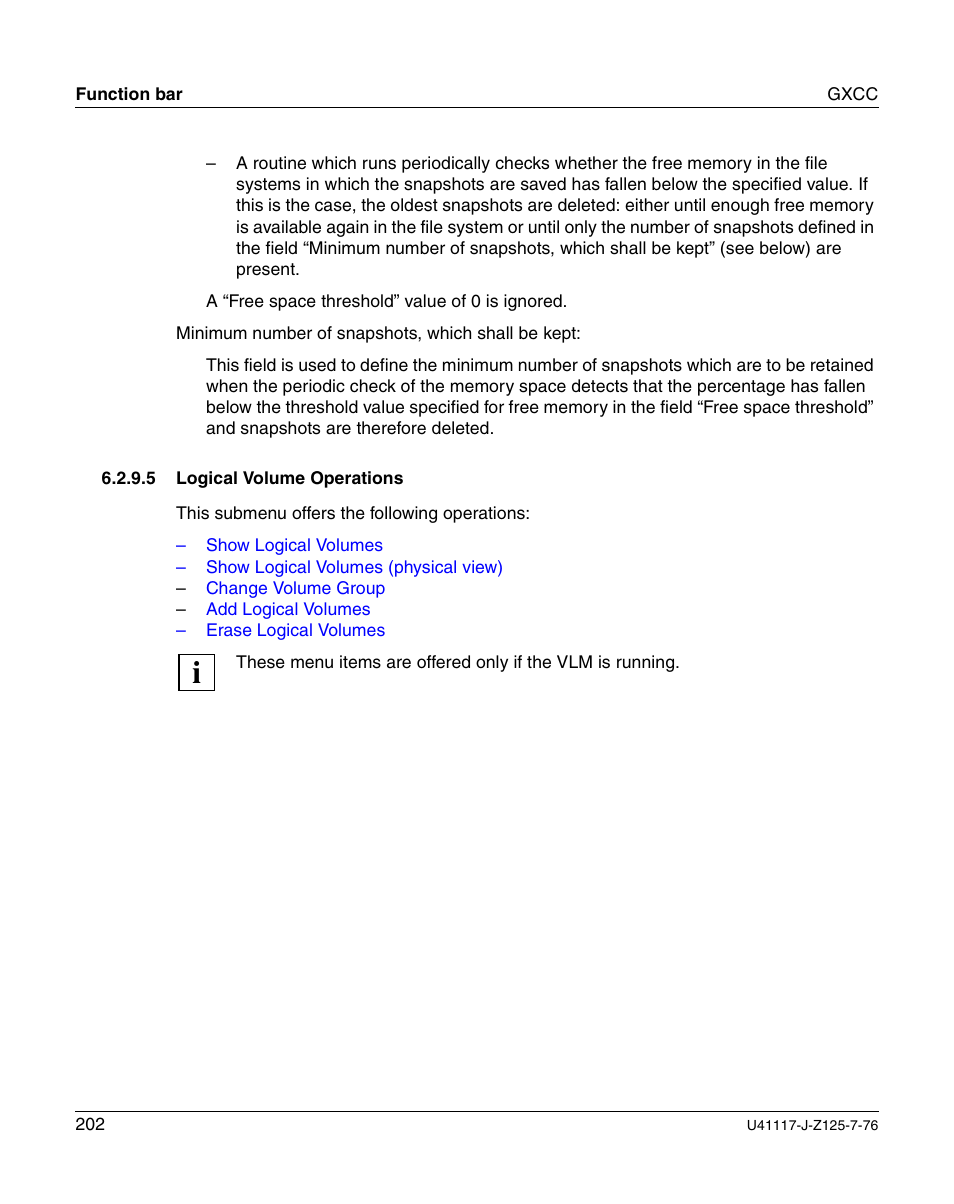 Logical volume operations | FUJITSU CentricStor V3.1D User Manual | Page 202 / 640