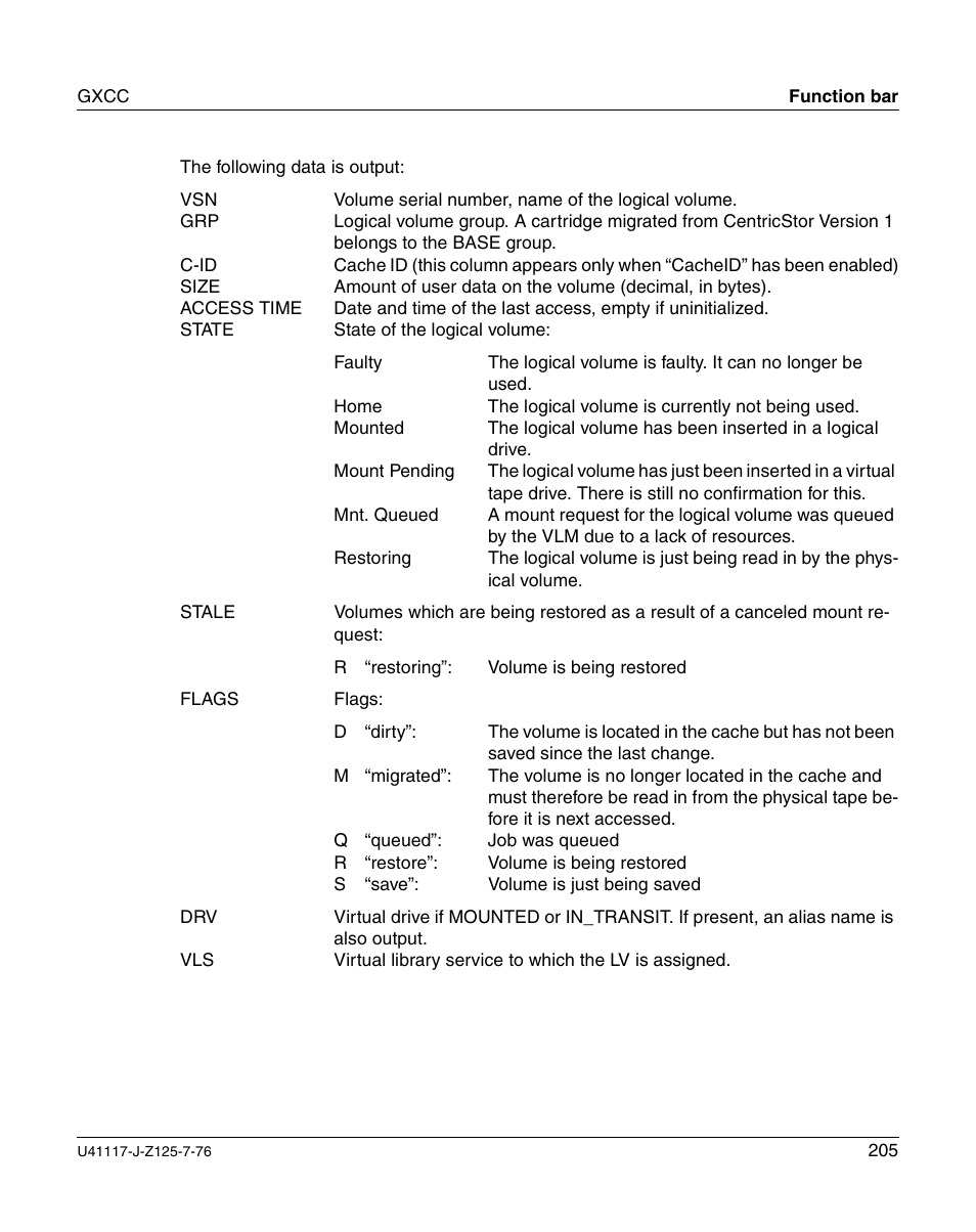 FUJITSU CentricStor V3.1D User Manual | Page 205 / 640