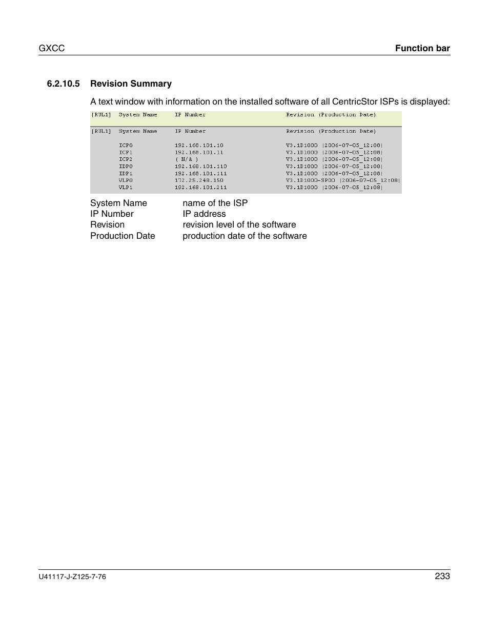 Revision summary | FUJITSU CentricStor V3.1D User Manual | Page 233 / 640