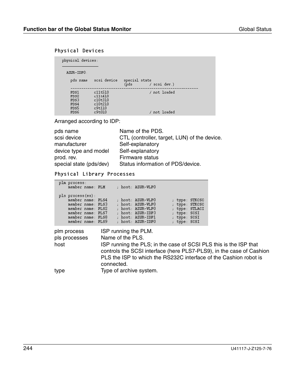 FUJITSU CentricStor V3.1D User Manual | Page 244 / 640