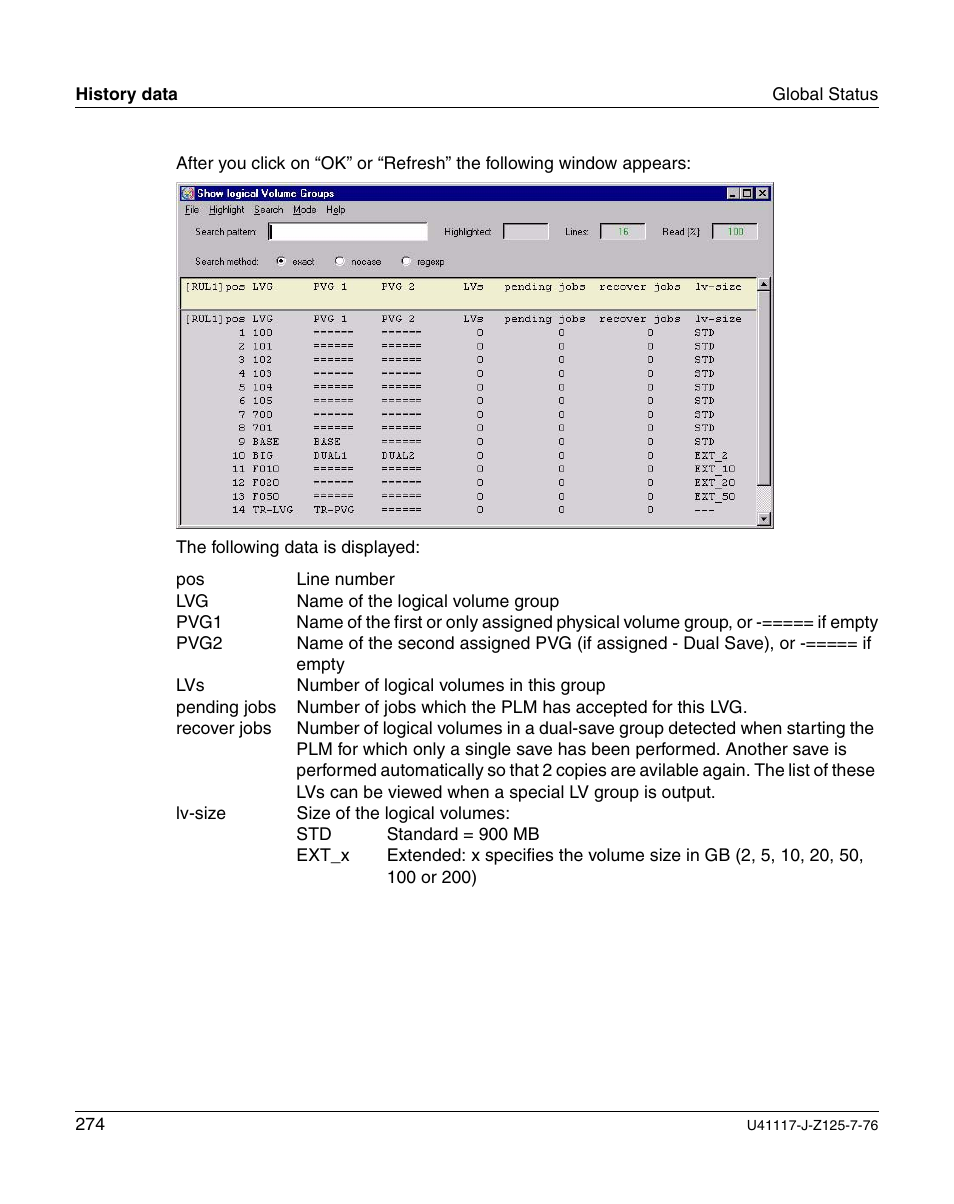 FUJITSU CentricStor V3.1D User Manual | Page 274 / 640