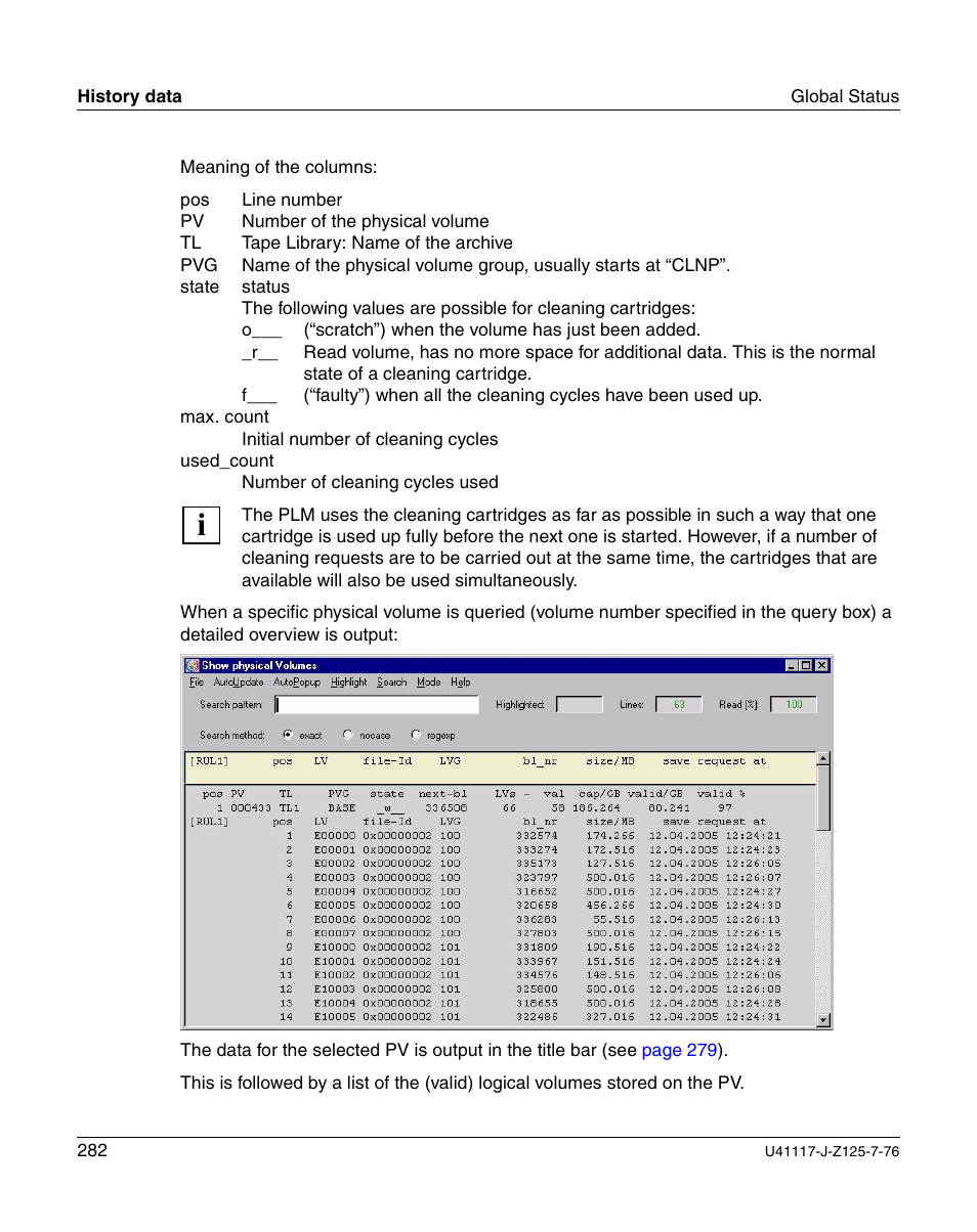 FUJITSU CentricStor V3.1D User Manual | Page 282 / 640