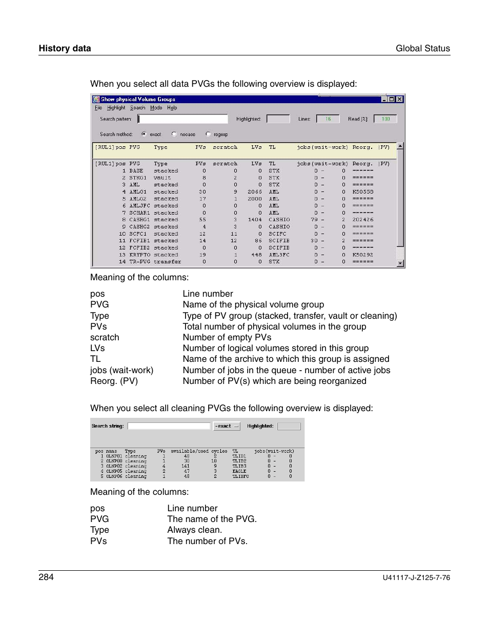 FUJITSU CentricStor V3.1D User Manual | Page 284 / 640