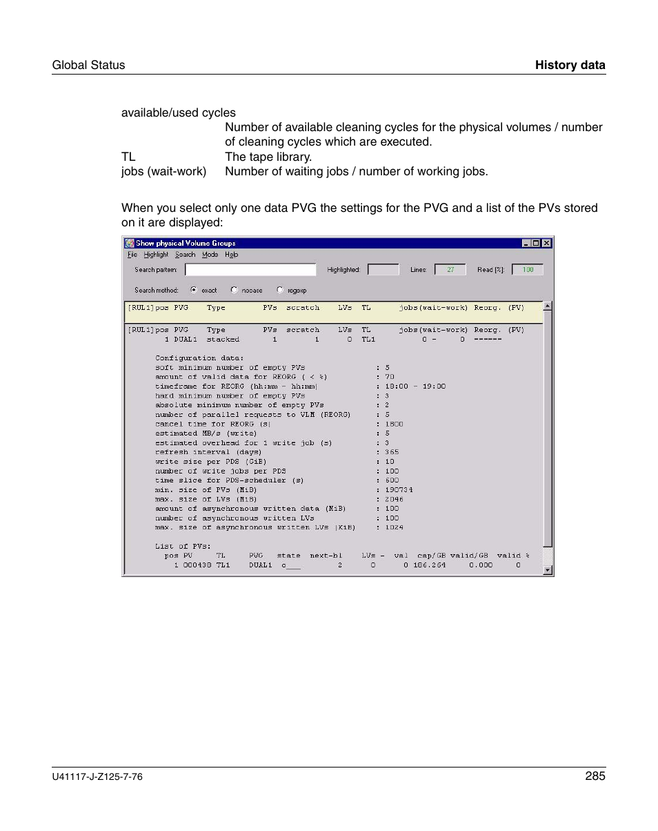 FUJITSU CentricStor V3.1D User Manual | Page 285 / 640