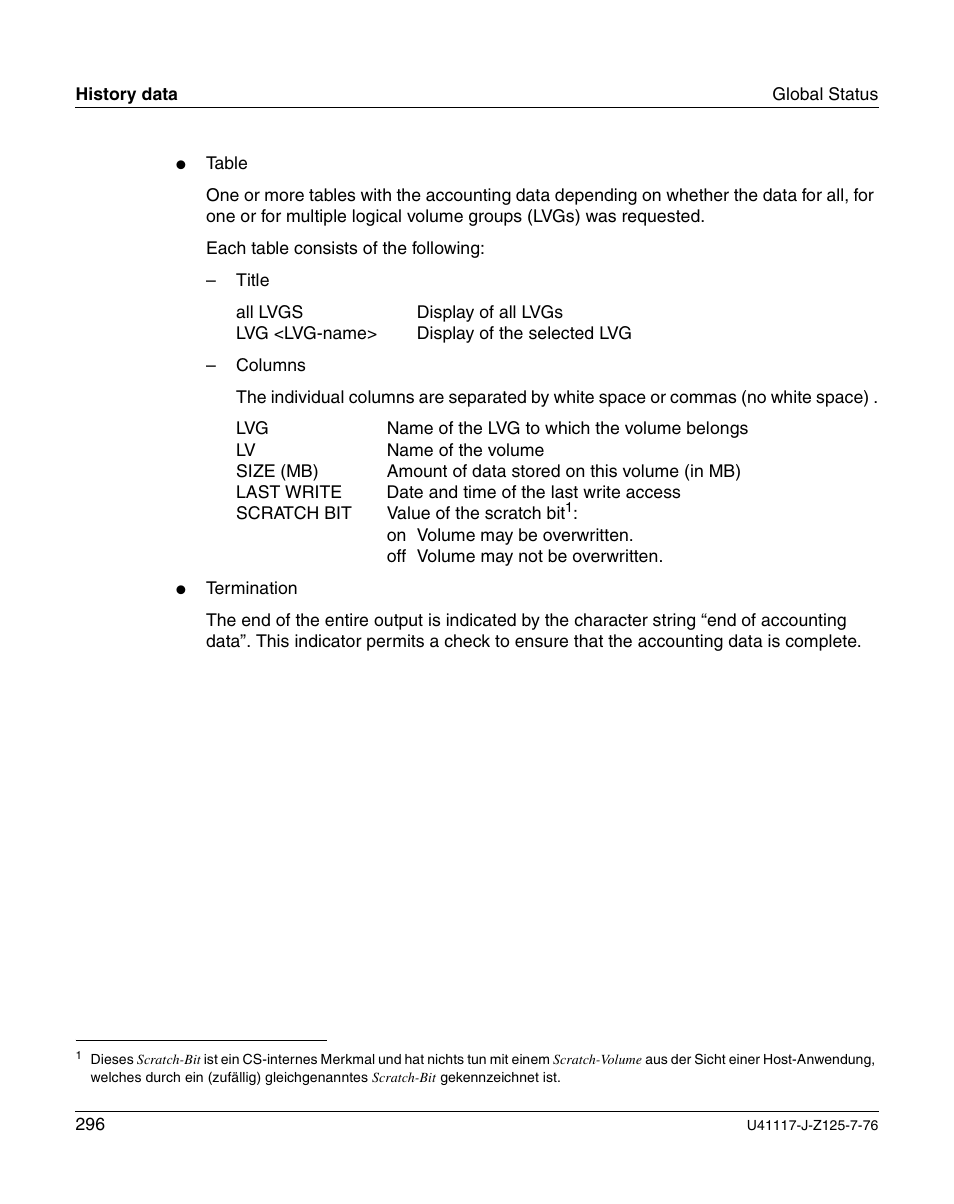 FUJITSU CentricStor V3.1D User Manual | Page 296 / 640