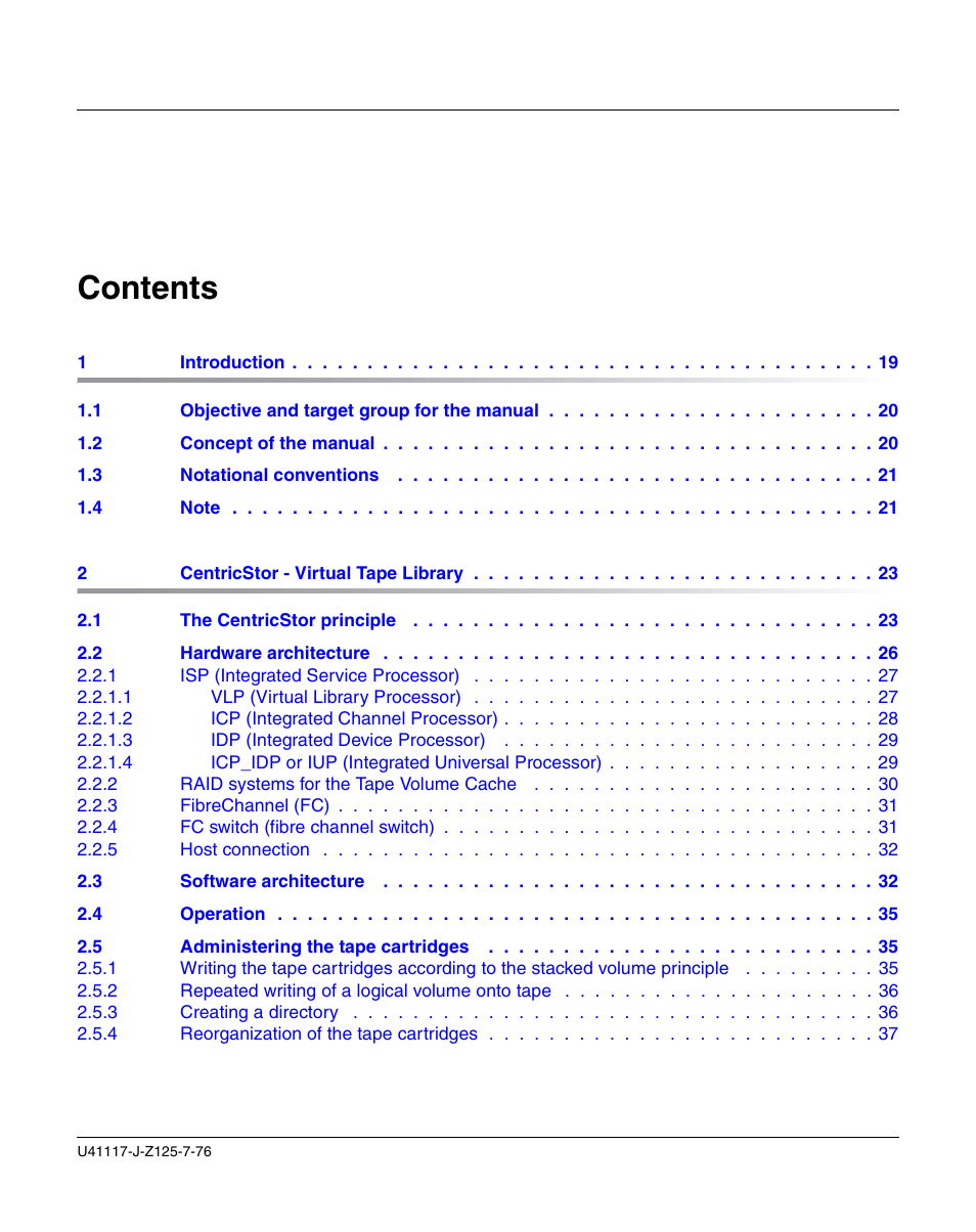 FUJITSU CentricStor V3.1D User Manual | Page 3 / 640