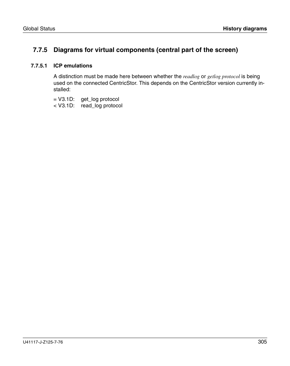 Icp emulations | FUJITSU CentricStor V3.1D User Manual | Page 305 / 640