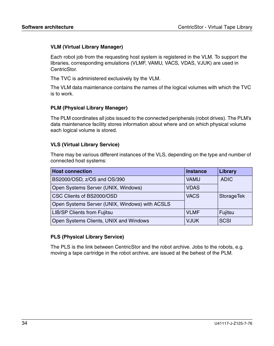 FUJITSU CentricStor V3.1D User Manual | Page 34 / 640