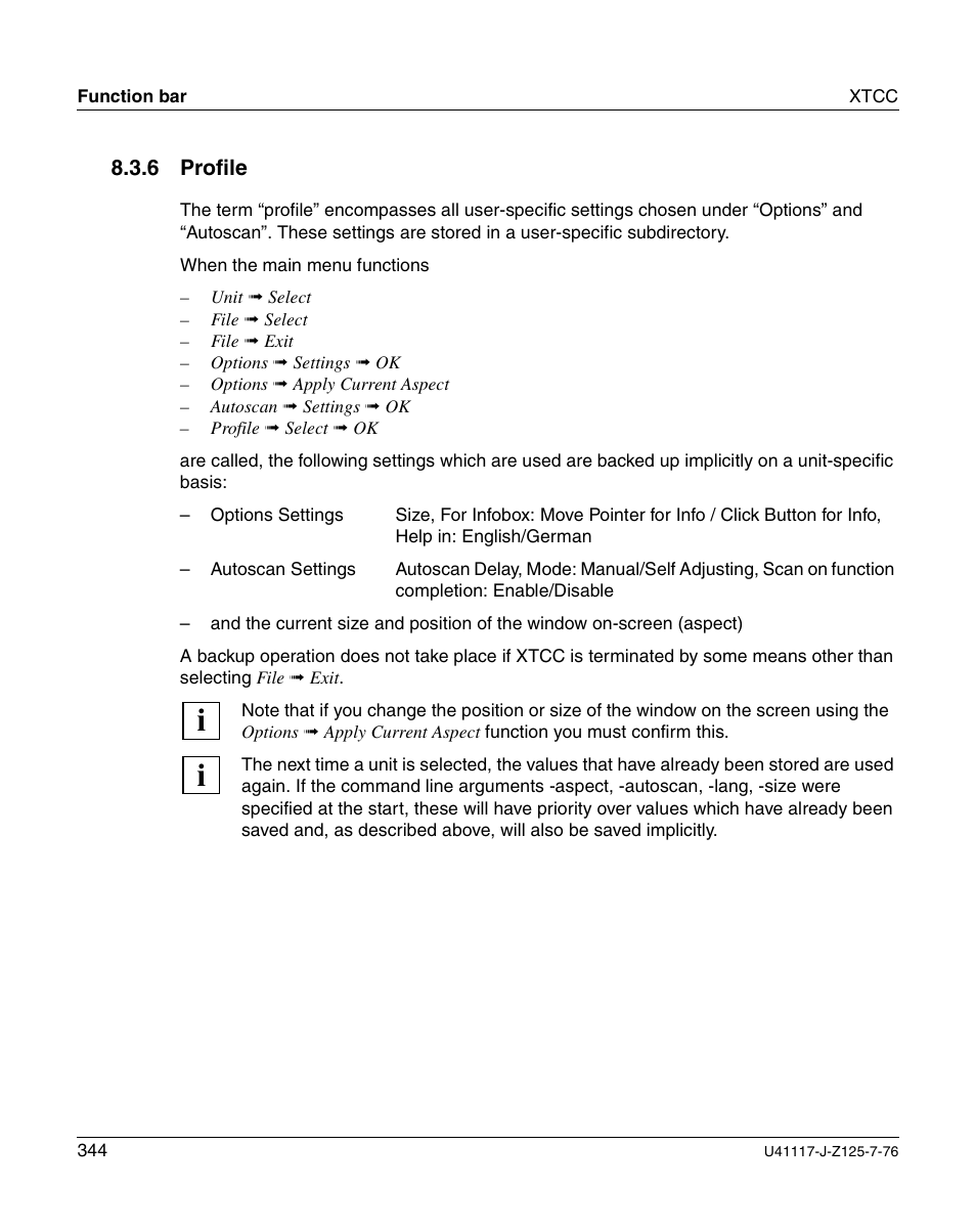 Profile | FUJITSU CentricStor V3.1D User Manual | Page 344 / 640