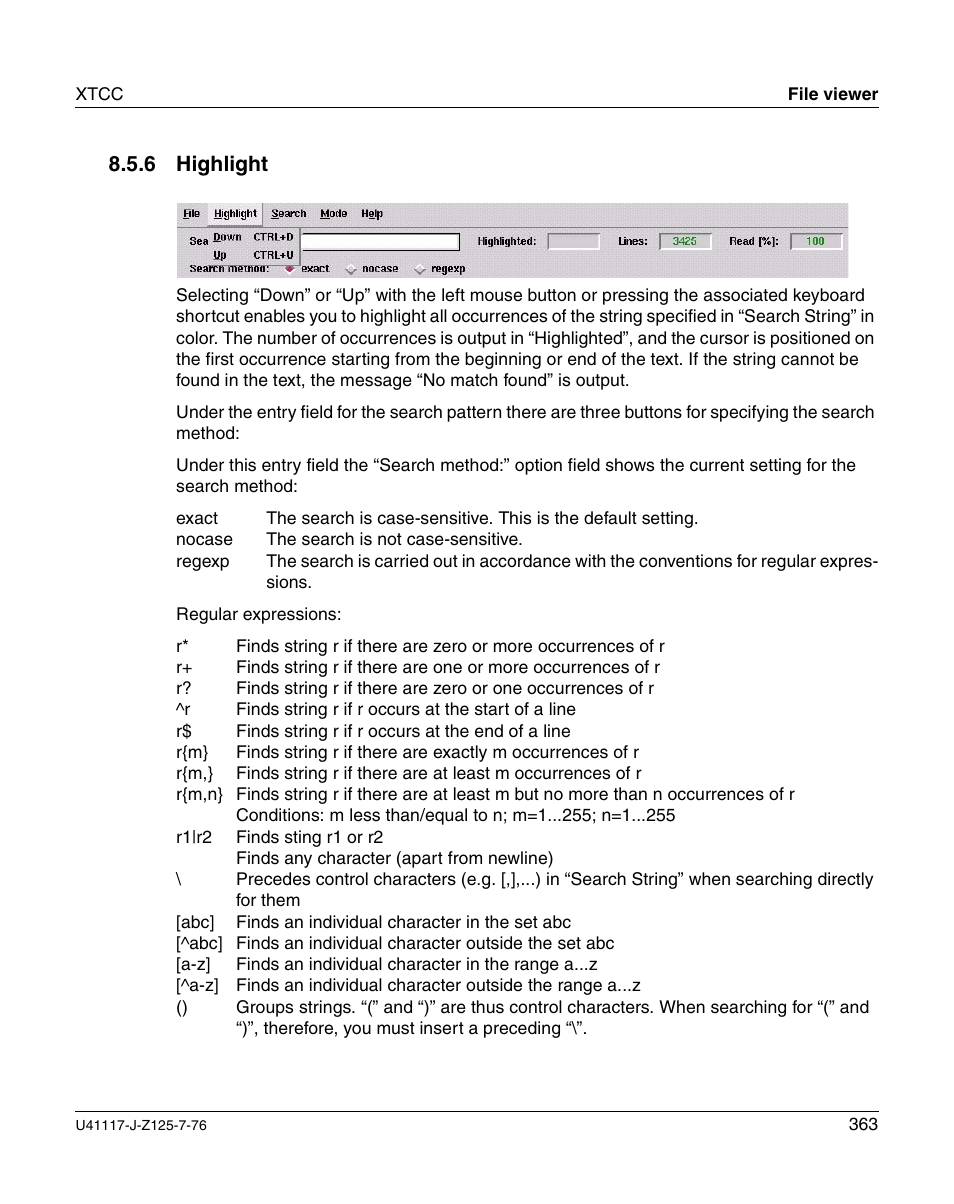 Highlight, 6 highlight | FUJITSU CentricStor V3.1D User Manual | Page 363 / 640