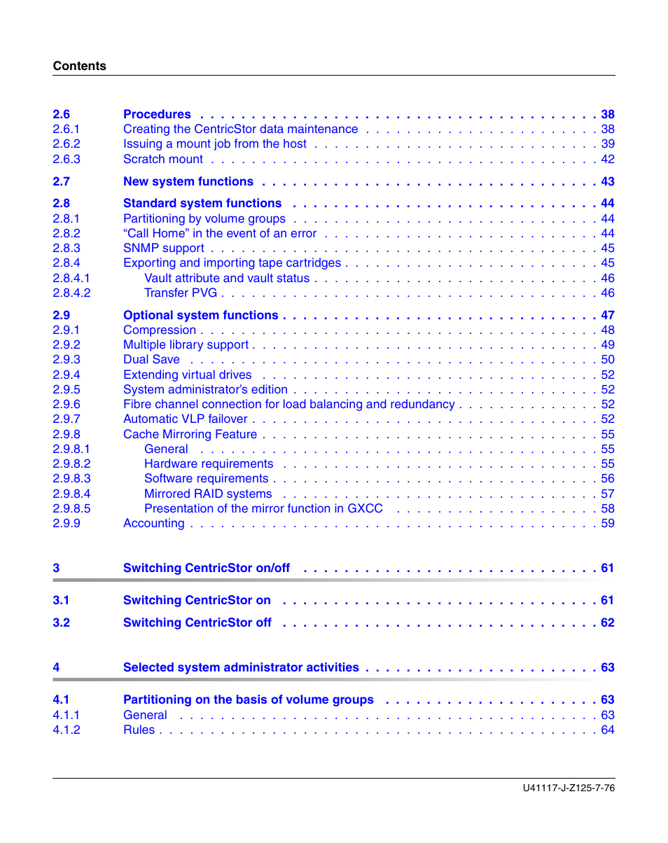 FUJITSU CentricStor V3.1D User Manual | Page 4 / 640