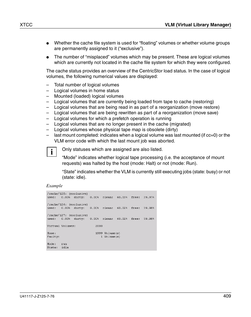 FUJITSU CentricStor V3.1D User Manual | Page 409 / 640