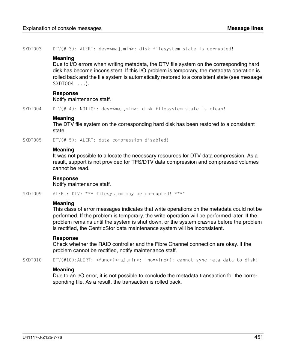 FUJITSU CentricStor V3.1D User Manual | Page 451 / 640