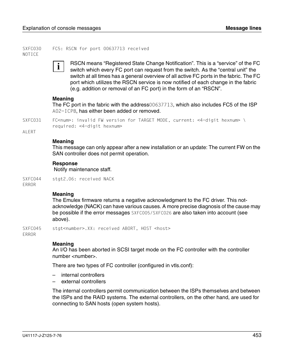 FUJITSU CentricStor V3.1D User Manual | Page 453 / 640