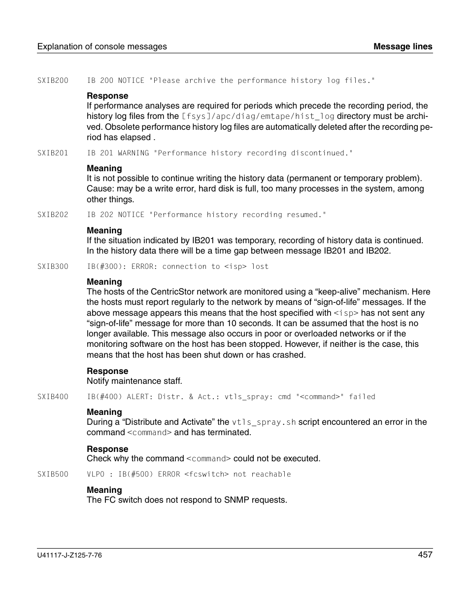 FUJITSU CentricStor V3.1D User Manual | Page 457 / 640