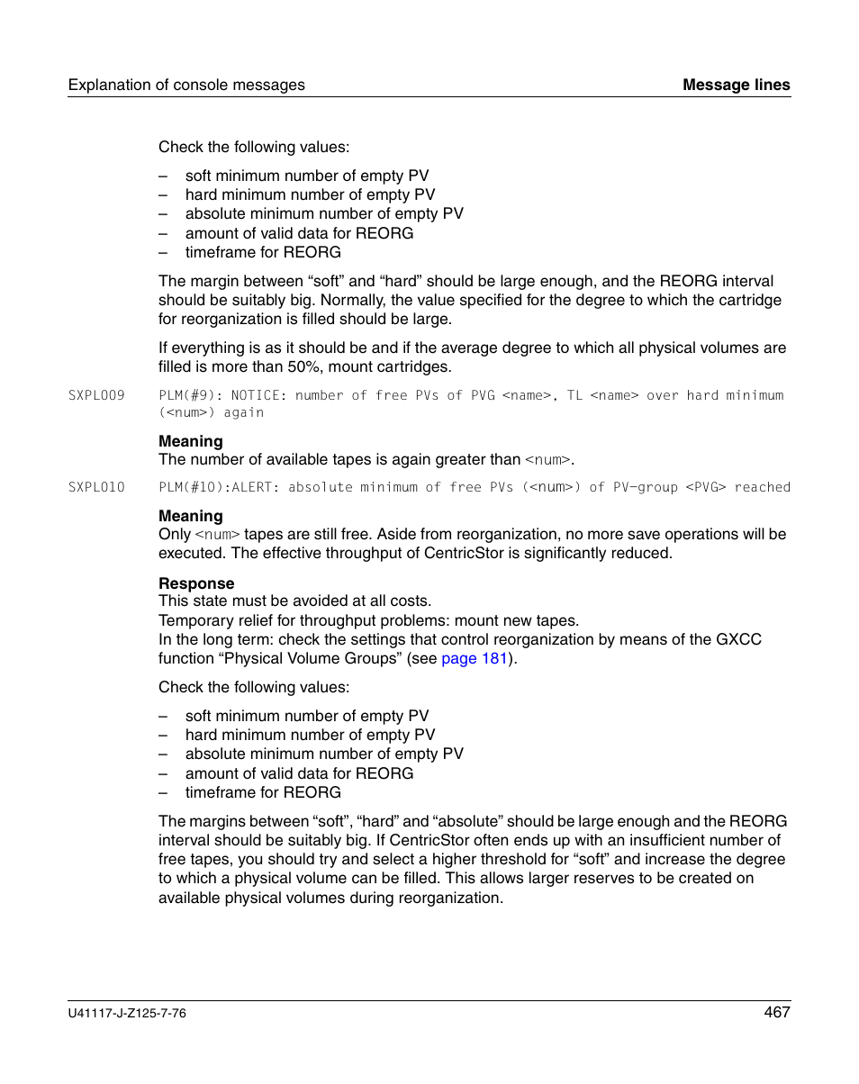 FUJITSU CentricStor V3.1D User Manual | Page 467 / 640