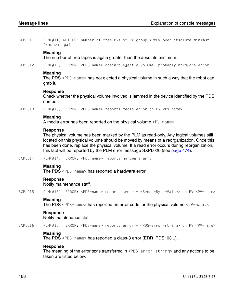 FUJITSU CentricStor V3.1D User Manual | Page 468 / 640