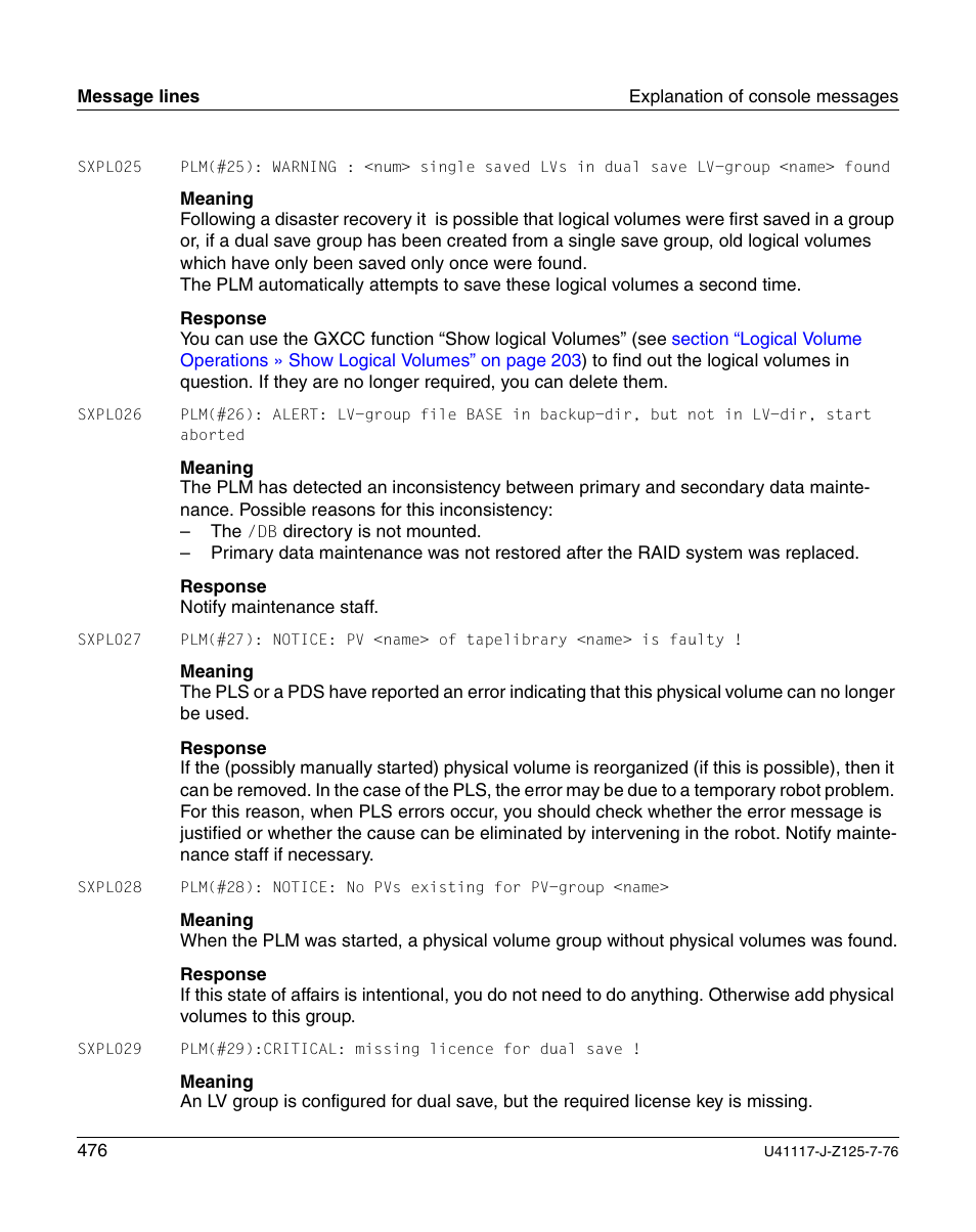 FUJITSU CentricStor V3.1D User Manual | Page 476 / 640