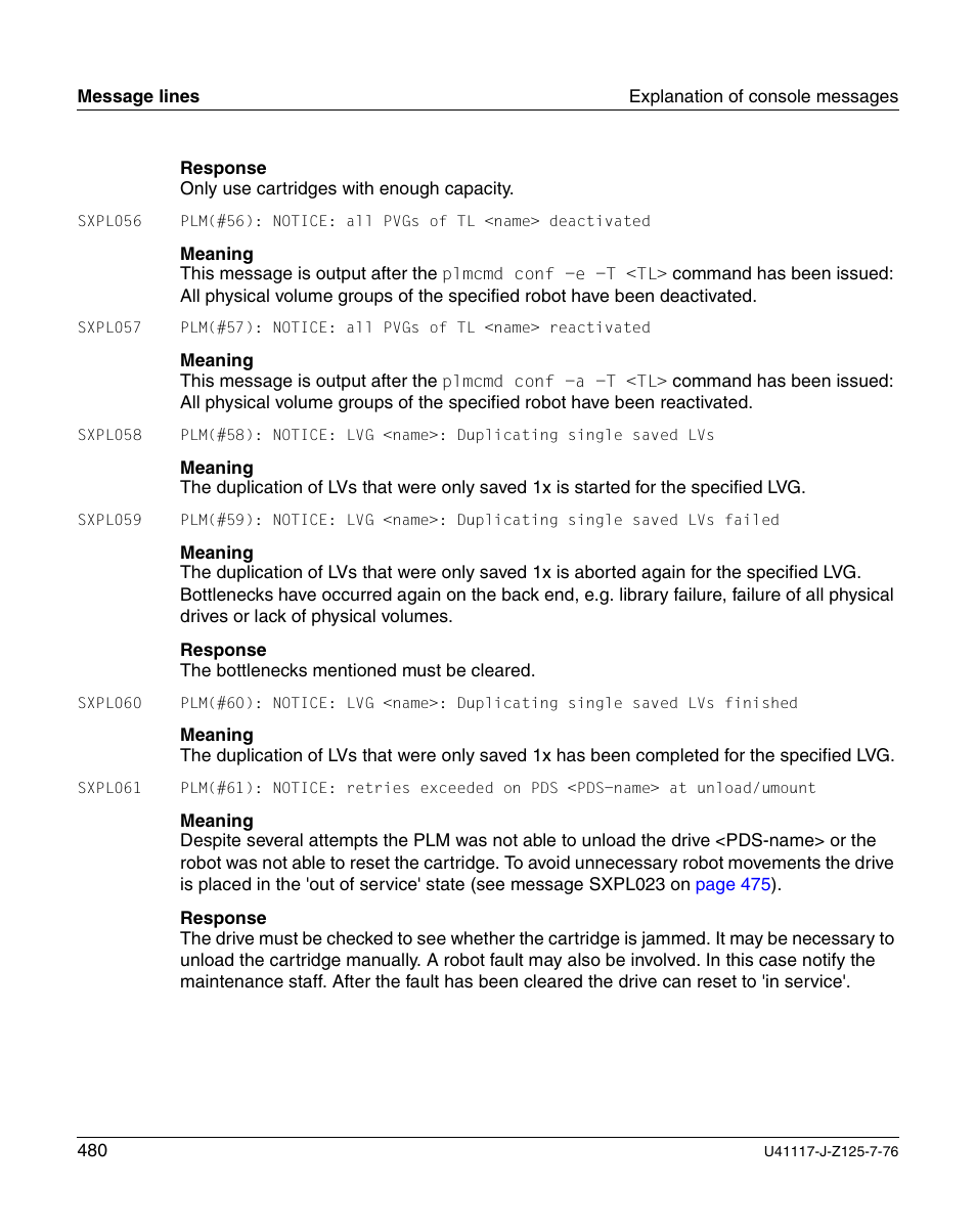 FUJITSU CentricStor V3.1D User Manual | Page 480 / 640