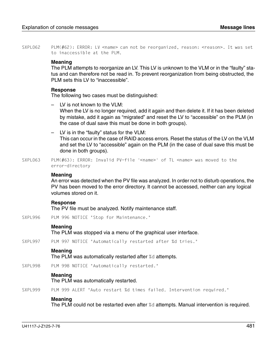 FUJITSU CentricStor V3.1D User Manual | Page 481 / 640