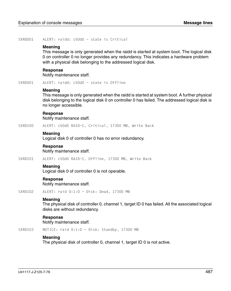 FUJITSU CentricStor V3.1D User Manual | Page 487 / 640