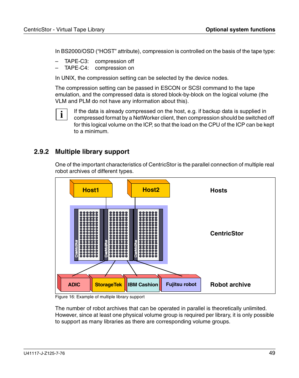 Multiple library support | FUJITSU CentricStor V3.1D User Manual | Page 49 / 640